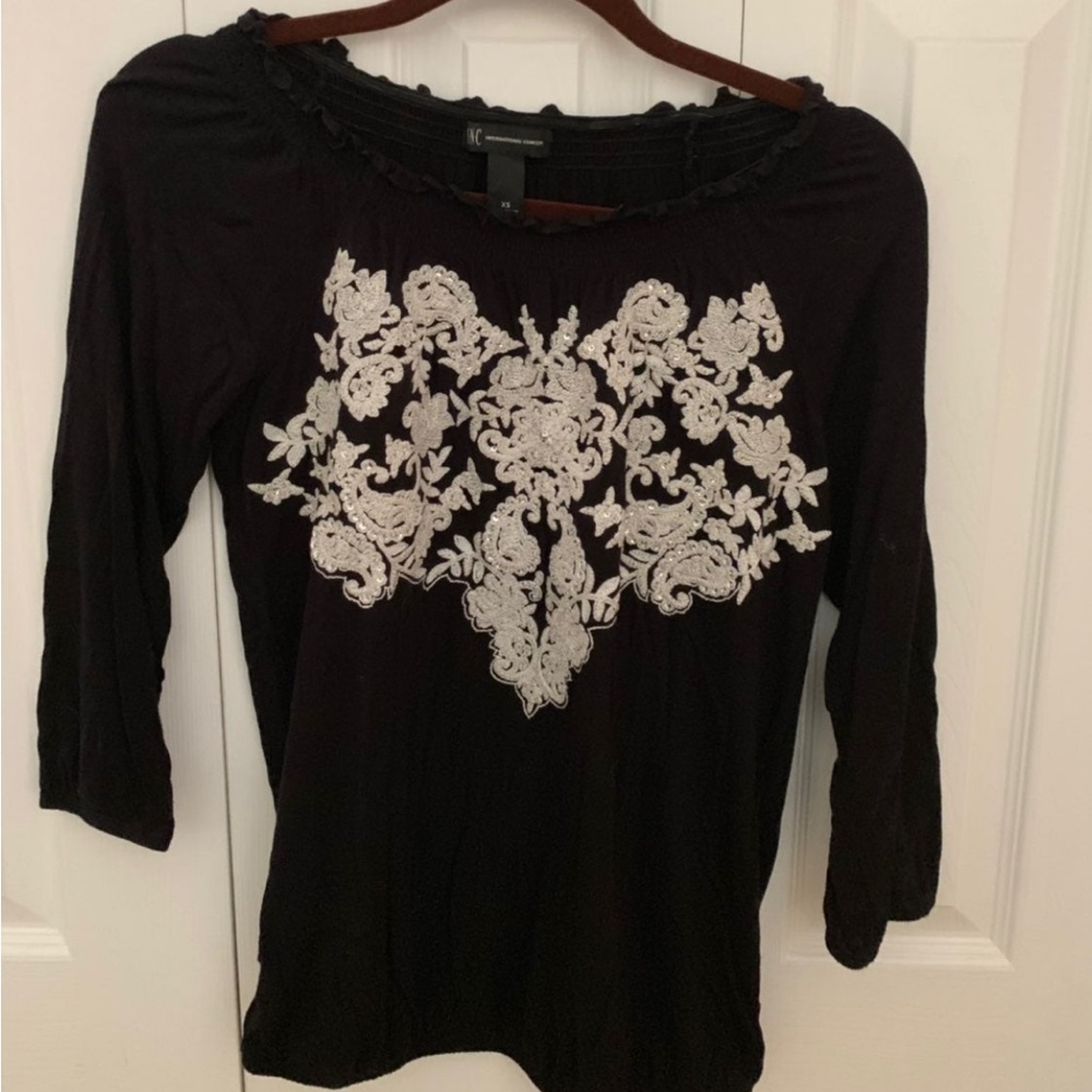 inc international concepts Black Shirt